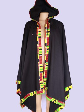 African  Hood Waterfall Poncho