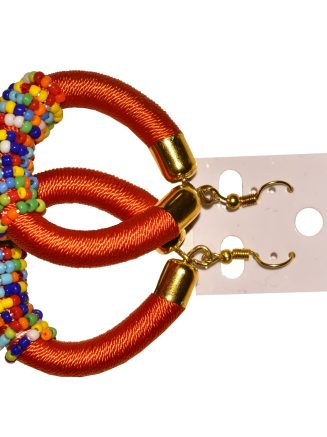 Red Beaded earrings