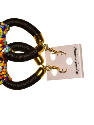 Black Beaded Earrings