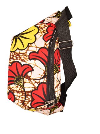 Wholesale African Print & Leather Waist Bags – Bold, Stylish & Functional-10pcs