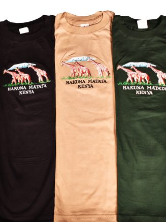 Hakuna Matata Kenya Embroidered T-Shirts – Wholesale
