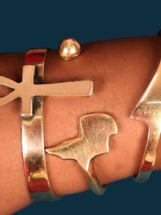 Elegant Gold Brass Bracelet