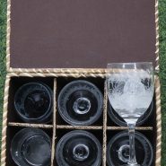 engraved wine glass c
