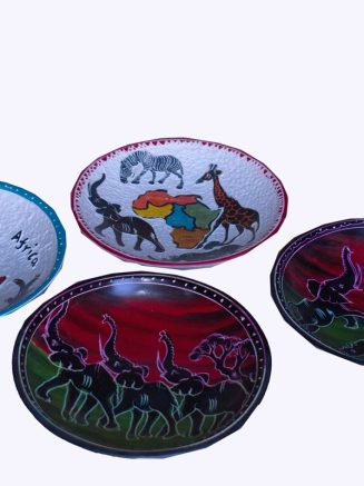 12-inches Circle African Soapstone Plates
