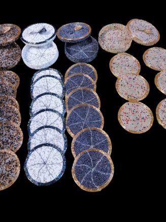 Beaded Tea Coasters