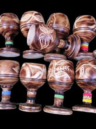 Wooden wine glasses