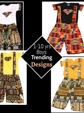 Kids Kitenge t-shirt and Short Combo
