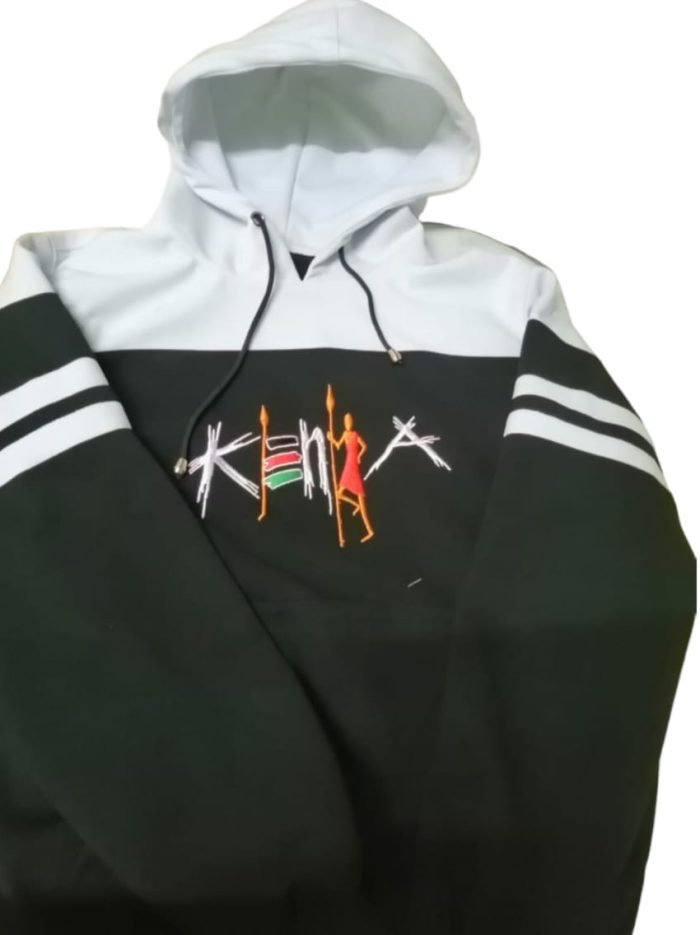 Black-White Mix-Matched Hoodie