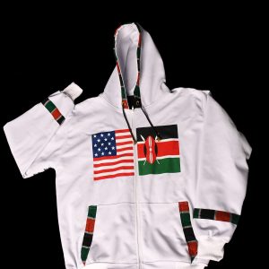 White Kenya-America Hoodie