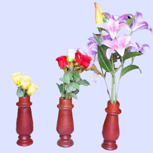 Soapstone flower stem vases
