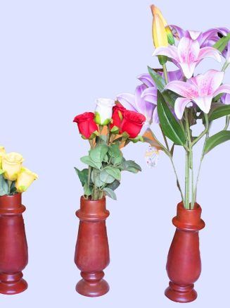 Soapstone flower stem vases