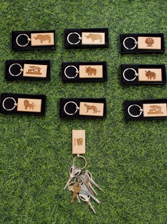 10 Rectangular Wooden Keyholders