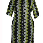 African Print Shirt Dress