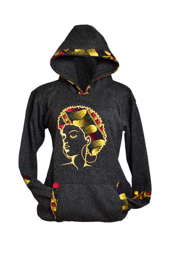 Afro Woman Hoodie - Image 3