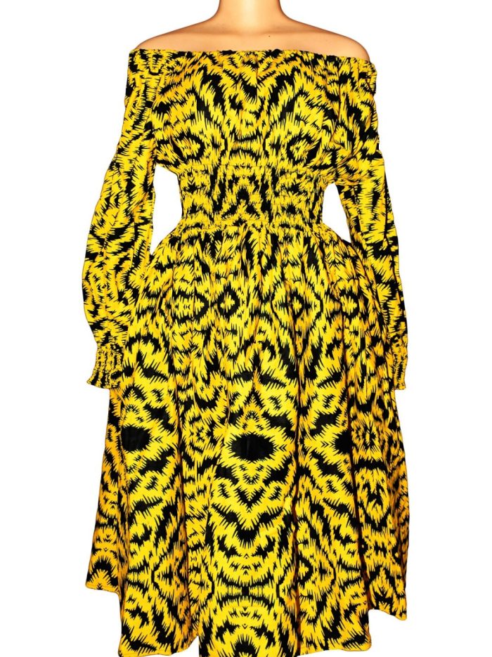 Wholesale Long-Sleeves African Dress
