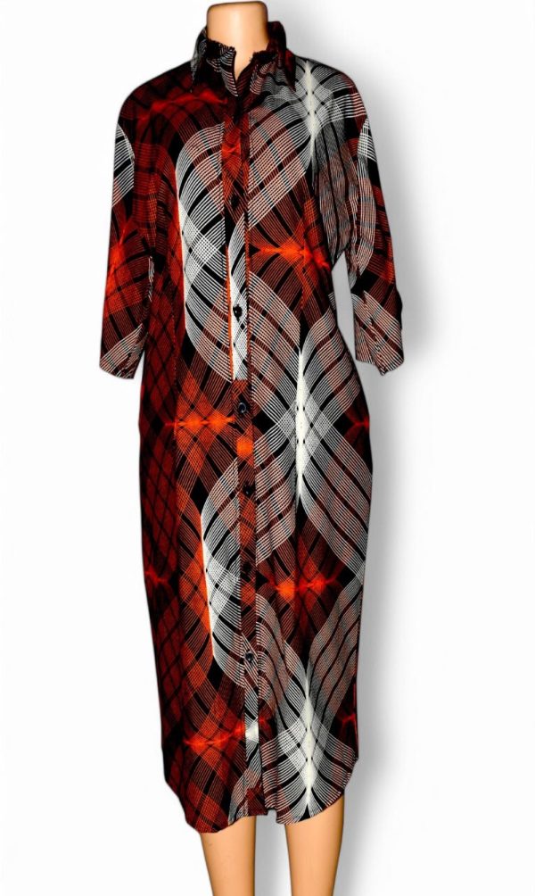Ankara shirt dress