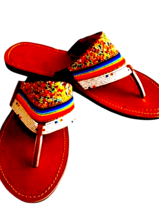 African Beaded Maasai Sandals