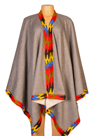 African Waterfall Poncho
