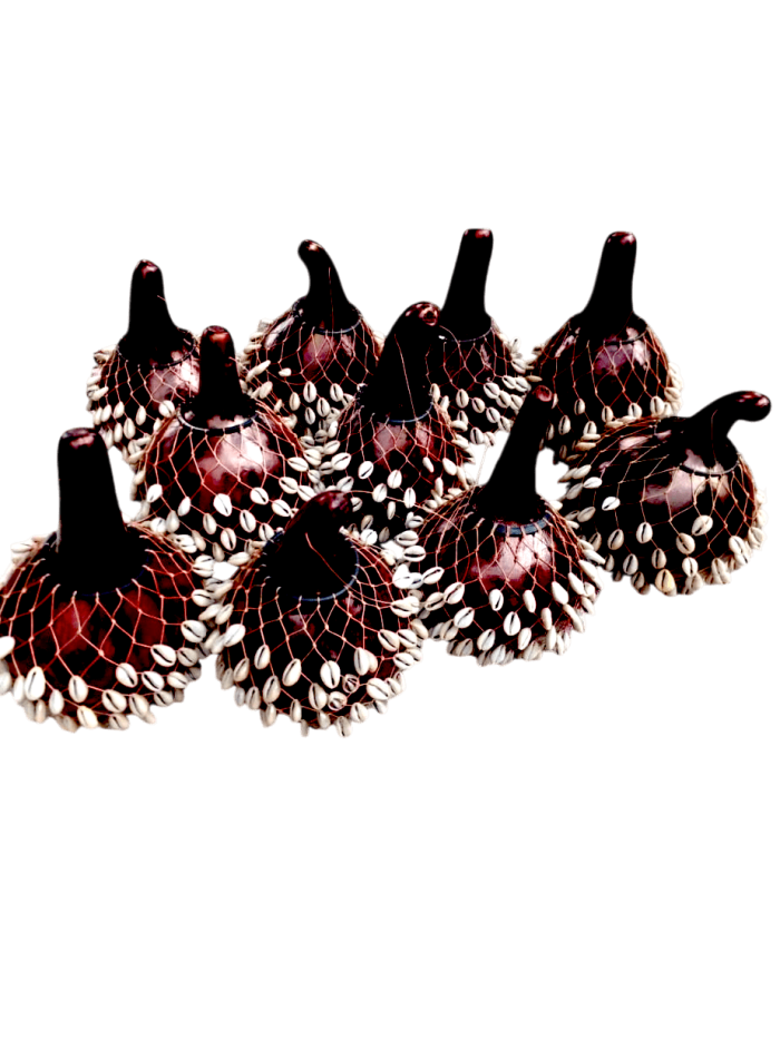 Cowrie Shell Gourd Shakers
