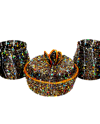 Maasai Beaded Jewelry Boxes