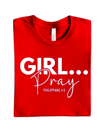 Girl Pray Printed T-Shirts