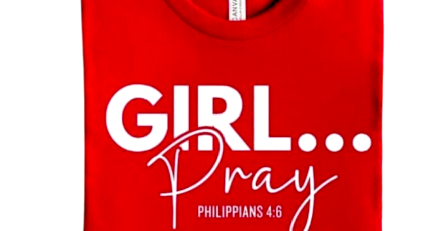 Girl Pray Printed T-Shirts