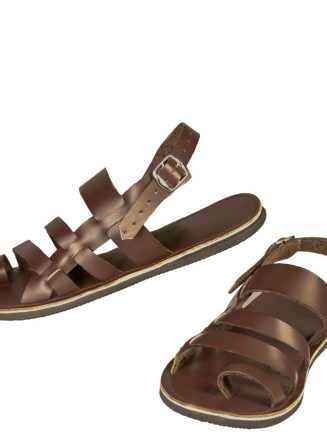Handcrafted Brown Leather Gladiator Sandals