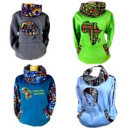 African Print Snood Hoodies