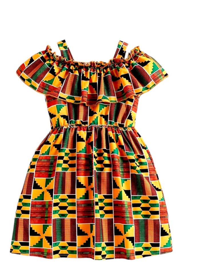 wholesale African print girls' dress