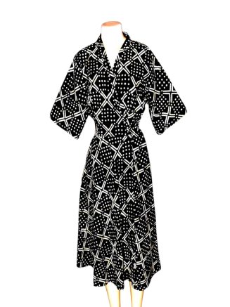 Wholesale African Print Wrap Dress – Free Size (S-XXL)-12pcs